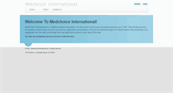 Desktop Screenshot of medchoiceintl.com