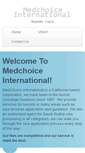 Mobile Screenshot of medchoiceintl.com