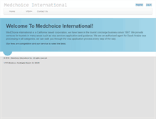 Tablet Screenshot of medchoiceintl.com